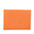 Hermès B Hermès Orange Calf Leather Epsom Calvi Card Holder France