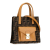 Fendi B Fendi Brown Canvas Fabric Zucca Front Pocket Tote Italy