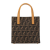 Fendi B Fendi Brown Canvas Fabric Zucca Front Pocket Tote Italy