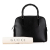 Gucci B Gucci Black Calf Leather Bamboo Handbag Italy