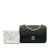 Chanel AB Chanel Black Lambskin Leather Leather CC Quilted Lambskin Westminster Pearl Flap Italy