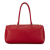 Prada B Prada Red Calf Leather Vitello Daino Boston Bag Italy