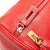 Prada B Prada Red Calf Leather Vitello Daino Boston Bag Italy