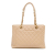 Chanel B Chanel Brown Light Beige Caviar Leather Leather Caviar Grand Shopping Tote Italy