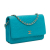 Chanel B Chanel Blue Aqua Lambskin Leather Leather Lambskin Camellia Embossed Wallet On Chain France