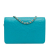 Chanel B Chanel Blue Aqua Lambskin Leather Leather Lambskin Camellia Embossed Wallet On Chain France