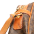 Celine B Celine Brown Coated Canvas Fabric Macadam Crossbody Italy