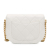 Chanel AB Chanel White Lambskin Leather Leather CC Quilted Lambskin Round Moon Messenger Flap Italy