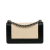 Chanel AB Chanel Brown Light Beige with Black Calf Leather Medium Bicolor skin Boy Flap Italy