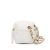 Chanel AB Chanel White Ivory Lambskin Leather Leather CC Cube Zip Wristlet Clutch France