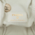 Chanel AB Chanel White Ivory Lambskin Leather Leather CC Cube Zip Wristlet Clutch France