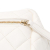 Chanel AB Chanel White Ivory Lambskin Leather Leather CC Cube Zip Wristlet Clutch France