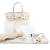 Hermès AB Hermès White Ivory Calf Leather Epsom Birkin Retourne 30 France