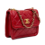 Chanel AB Chanel Red Lambskin Leather Leather Mini Quilted Lambskin Soft Square Flap Italy