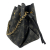 Louis Vuitton Bella Mahina Leather 2-Ways Bucket Bag Pouch Black