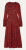 Maje Red & Black Ruched Floral Print Silk Dress