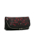 Alexander McQueen AB Alexander McQueen Black with Red Calf Leather Tulips Print Fold Clutch Italy