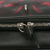 Alexander McQueen AB Alexander McQueen Black with Red Calf Leather Tulips Print Fold Clutch Italy