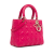 Christian Dior AB Dior Pink Hot Pink Lambskin Leather Leather Medium Lambskin Cannage Lady Dior Italy