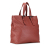 Bottega Veneta B Bottega Veneta Red Calf Leather Intrecciato Belt Strap Tote Bag Italy