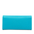 Saint Laurent AB Saint Laurent Blue Aqua Calf Leather Grain de Poudre Monogram Cassandre Clutch Italy