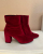 Balenciaga velvet ankle boots