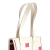 Hermès AB Hermès Pink with White Canvas Fabric Petit H Bell Tote France