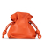 Loewe AB LOEWE Orange Calf Leather Small Flamenco Knot Spain