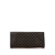 Celine B Celine Black with Brown Coated Canvas Fabric Macadam Clutch Italy