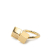 Louis Vuitton AB Louis Vuitton Gold Gold Plated Metal Double Cube Scarf Ring France