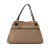 Gucci AB Gucci Brown Beige Canvas Fabric GG Eclipse Shoulder Bag Italy