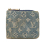 Louis Vuitton B Louis Vuitton Blue Denim Fabric Monogram Zippy Wallet France