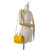 Chanel Yellow Mustard Lambskin Leather Leather Quilted Lambskin Chain Infinity Top Handle Flap Italy