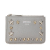 Jimmy Choo AB Jimmy Choo Gray Calf Leather Star Studded Nancy Coin Pouch and Key Holder Italy