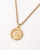 Christian Dior Medallion Gold-toned Necklace