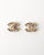 Chanel CC Rhinestone Clip-on Earrings