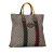 Gucci B Gucci Brown Beige Coated Canvas Fabric GG Supreme Web Neo Vintage Tote Italy