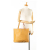 Hermès AB Hermès Yellow Mustard with Pink Light Pink Calf Leather Clemence Double Sens 36 France