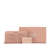 Miu Miu AB Miu Miu Pink Lambskin Leather Leather Matelasse Zip Around Wallet Italy