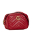 Gucci B Gucci Red Calf Leather Mini GG Marmont Matelasse Crossbody Italy