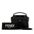 Fendi B Fendi Black Calf Leather Small Dotcom Click Satchel Italy