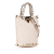 Valentino AB Valentino Brown Beige Calf Leather Rockstud Grained Pouch Italy