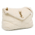 Saint Laurent AB Saint Laurent White Tweed Fabric Medium Boucle Loulou Puffer Shoulder Bag Italy