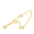 Chanel B Chanel Gold Gold Plated Metal CC Station Pendant Necklace France