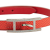 Hermès B Hermès Red Calf Leather Epsom Behapi Double Tour Bracelet France