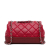 Chanel B Chanel Red Lambskin Leather Leather Small Quilted Lambskin and Caviar Bi Coco Flap Italy