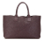 Bottega Veneta AB Bottega Veneta Purple Plum Calf Leather Medium Intrecciato Cabat Tote Italy