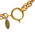 Chanel B Chanel Gold Gold Plated Metal Crown and CC Medallion Station Necklace France