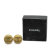 Chanel B Chanel Gold Gold Plated Metal CC Clip On Earrings France