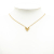 Louis Vuitton B Louis Vuitton Gold Gold Plated Metal Essential V Necklace Italy